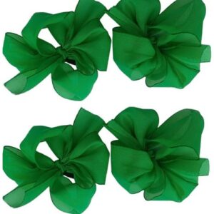 Green diy school rubber band set of 2 for girls