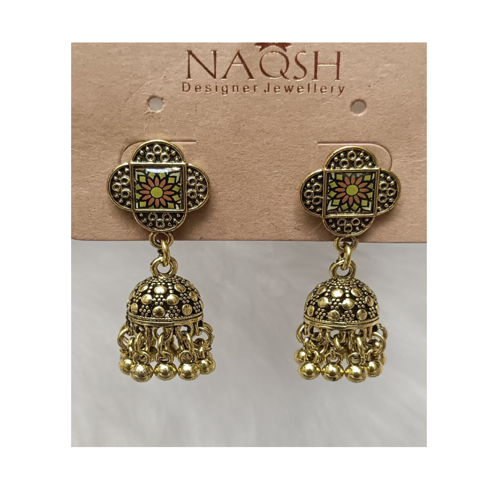 antique gold floral stud jhumka earrings (copy) antique gold floral stud jhumka earrings (copy)