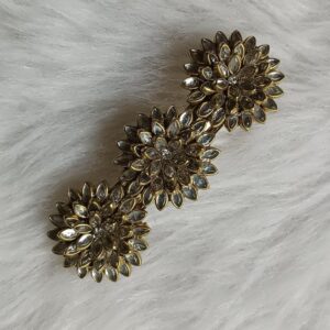 eye shaped white barrette