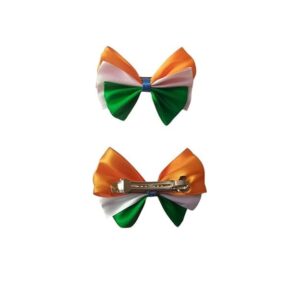 dress to match saffron white green alligator hair clip duo