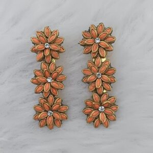 alligator hair clip β orange | strong hold stylish hair accessory for women & girls