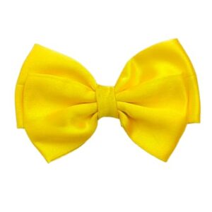 dress to match charming stylish satin bow (2.07 inch) hair clip β yellow