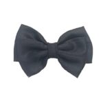 dress to match charming stylish satin bow (2.07 inch) hair clip – black