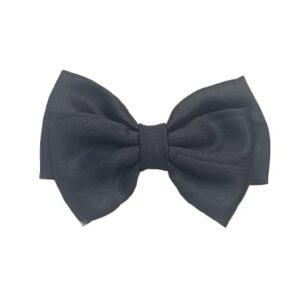 dress to match charming stylish satin bow (2.07 inch) hair clip β black