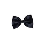 charming fabric stylish bow hair clip/back pin (3.07 inch) for girls and women – black