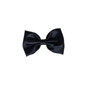 charming fabric stylish bow hair clip/back pin (3.07 inch) for girls and women β black