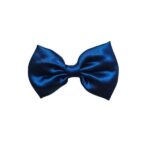charming fabric stylish bow hair clip/back pin (3.07 inch) for girls and women – dark blue