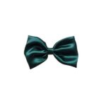 charming fabric stylish bow hair clip/back pin (3.07 inch) for girls and women – dark green