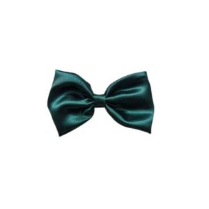 charming fabric stylish bow hair clip/back pin (3.07 inch) for girls and women β dark green