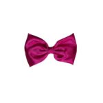 charming fabric stylish bow hair clip/back pin (3.07 inch) for girls and women – dark pink