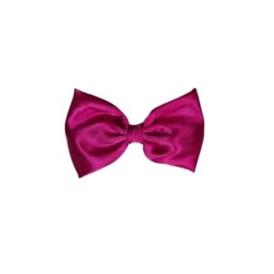 charming fabric stylish bow hair clip/back pin (3.07 inch) for girls and women β dark pink
