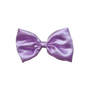 charming fabric stylish bow hair clip/back pin (3.07 inch) for girls and women – lilac