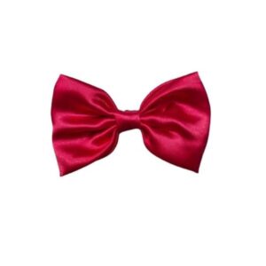 charming fabric stylish bow hair clip/back pin (3.07 inch) for girls and women – red