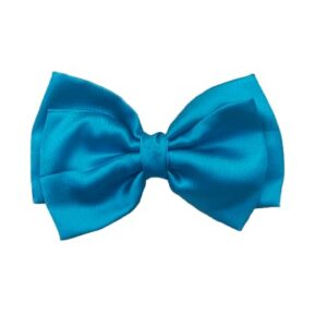 dress to match charming stylish satin bow (2.07 inch) hair clip β lite blue