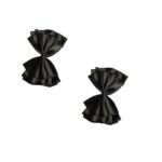 3 layer black bow hair clips pack of 2 stylish back pin hair accessories for girls and women